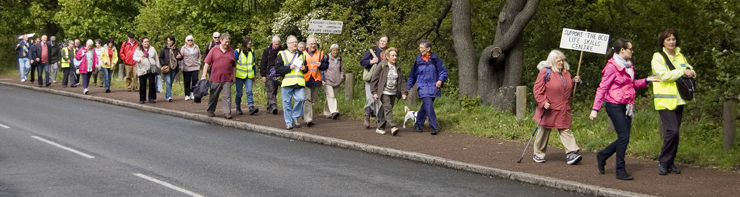 Walkes on BCU's Sponsored Walk